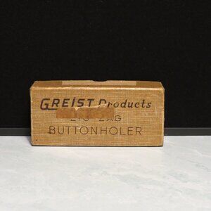 VTG Greist Products Rotary Buttonholer Button Holer Sewing Machine 1956/Inc